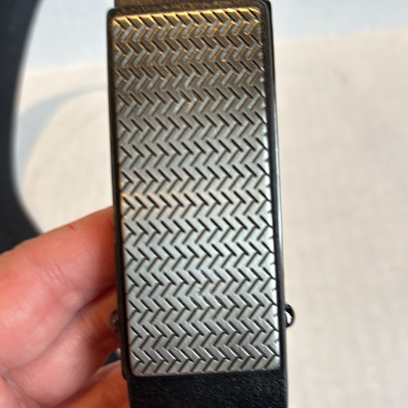 Black Belt with Silver Buckle NWOT - Picture 2 of 5